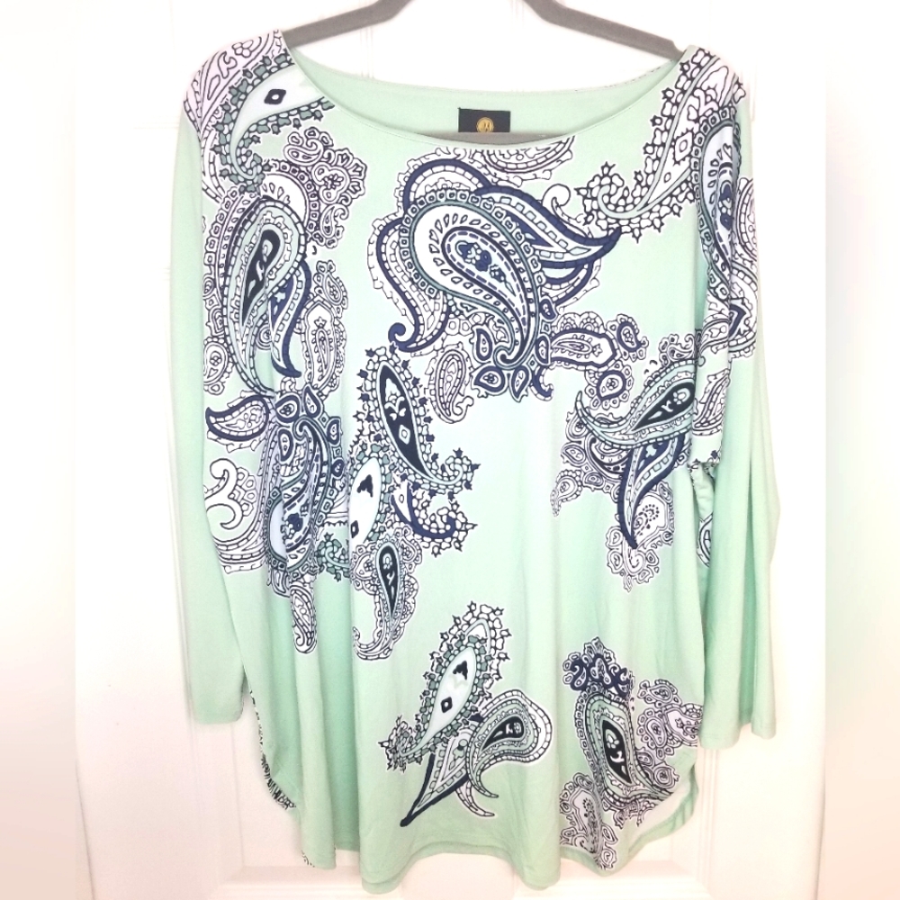 JM Collections Bohemian Escape Womens Shirt XL